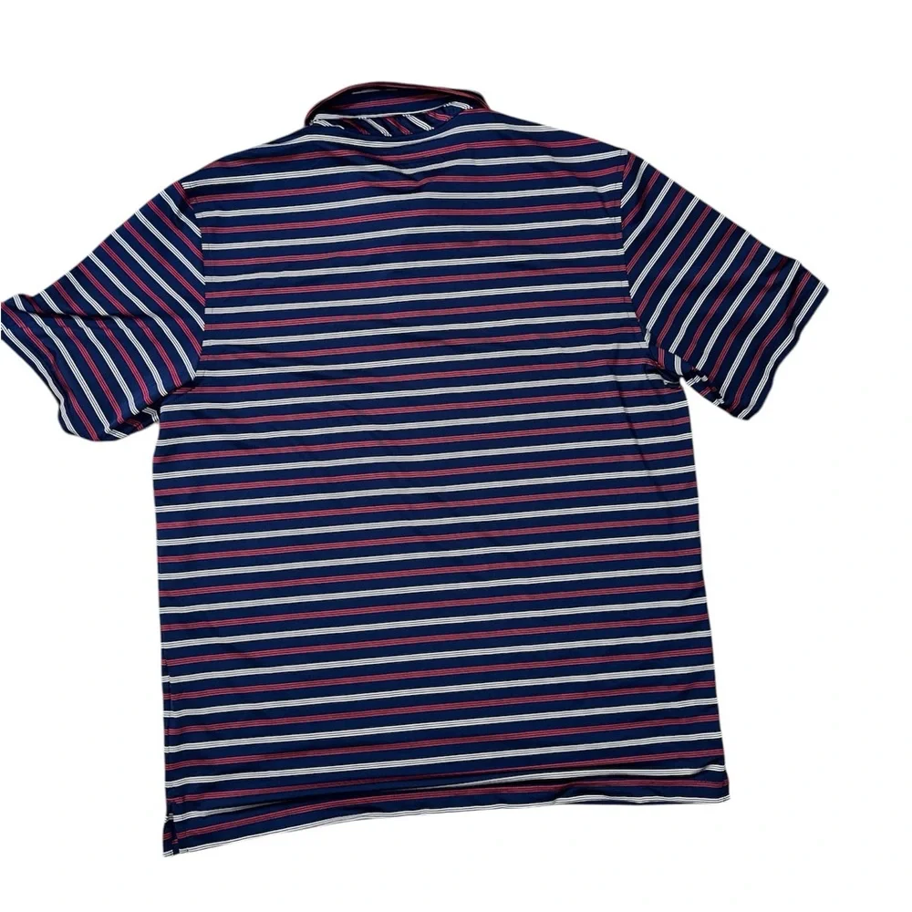 Vineyard Vines performance Navy and red Striped Men's Shirt large - Picture 3 of 3
